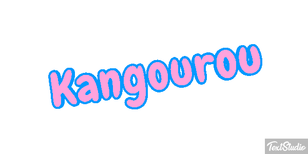 Kangourou Effet de texte