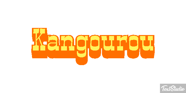 Kangourou Effet de texte