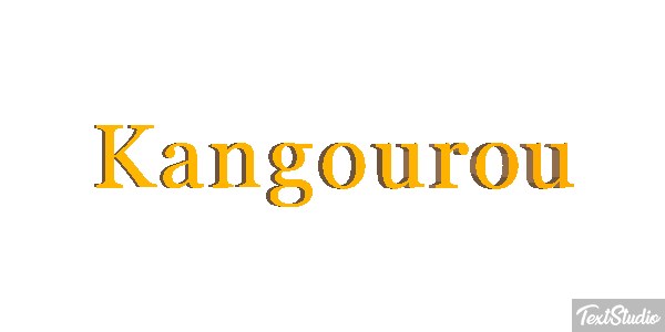 Kangourou Effet de texte