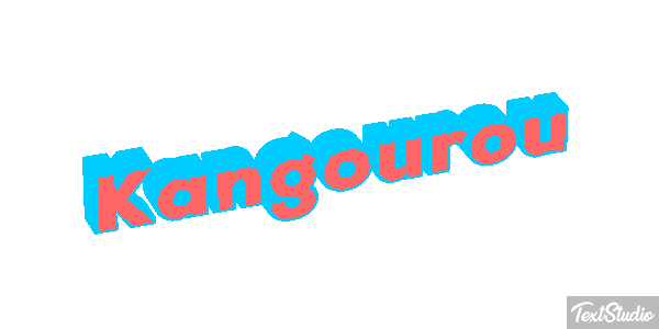 Kangourou Effet de texte