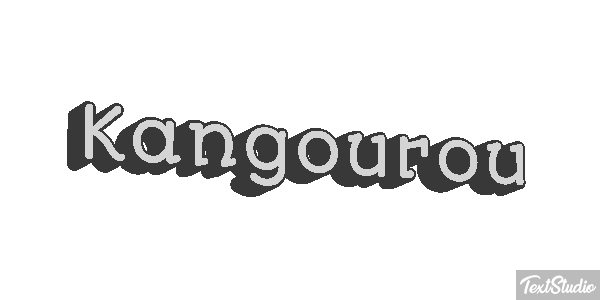 Kangourou Effet de texte