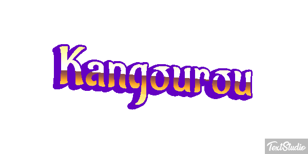 Kangourou Effet de texte