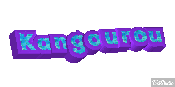 Kangourou Effet de texte