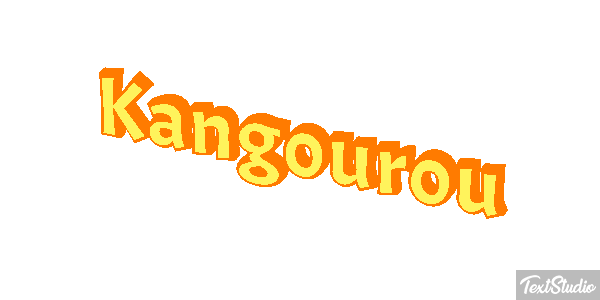 Kangourou Effet de texte