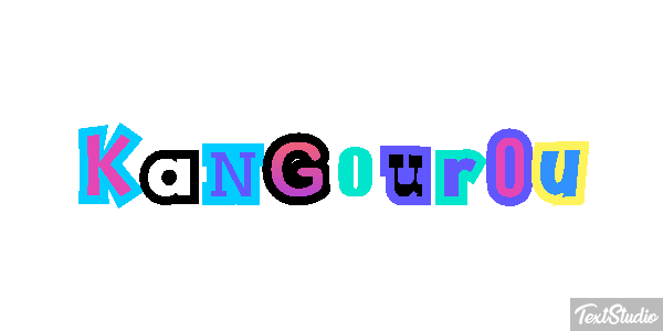Kangourou Effet de texte