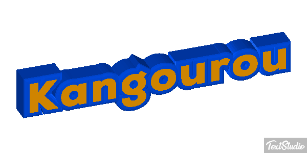 Kangourou Effet de texte