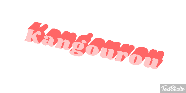 Kangourou Effet de texte