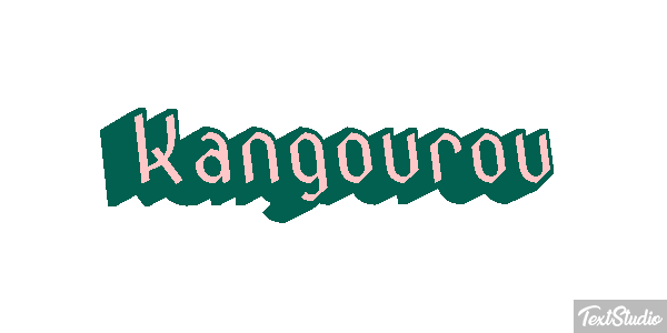 Kangourou Effet de texte
