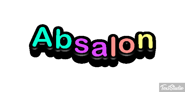 Absalon Text effect