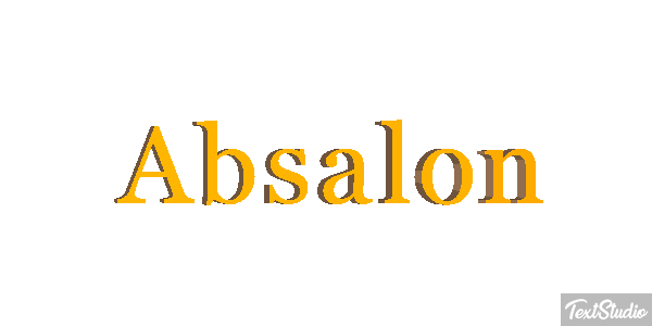 Absalon Text effect