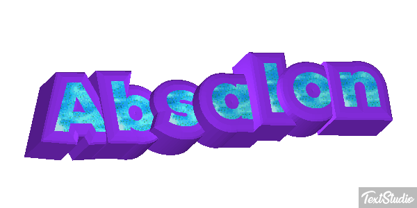 Absalon Text effect