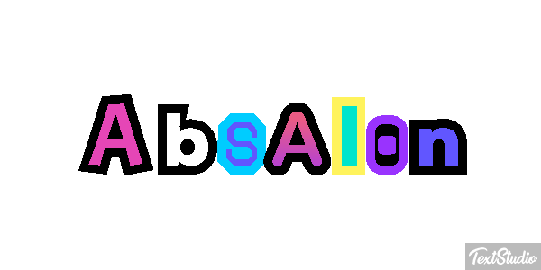 Absalon Text effect