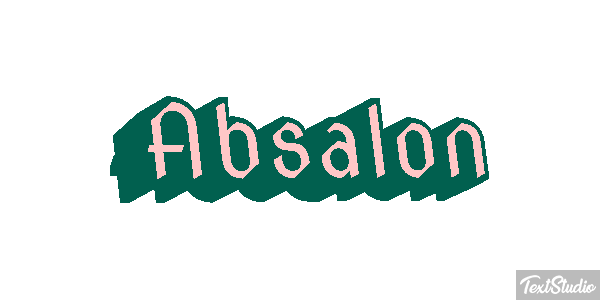 Absalon Text effect