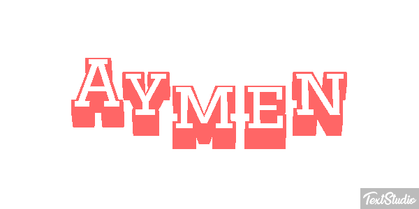 Aymen Efecto de texto