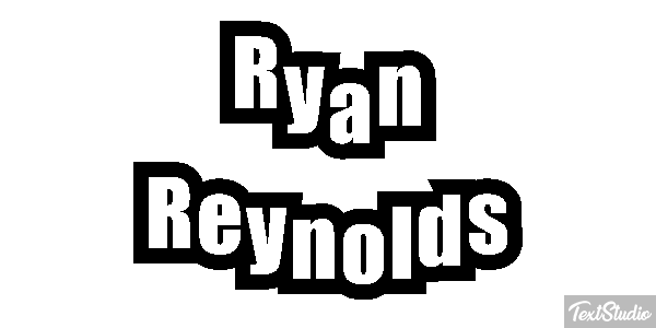 Ryan Reynolds Text effect