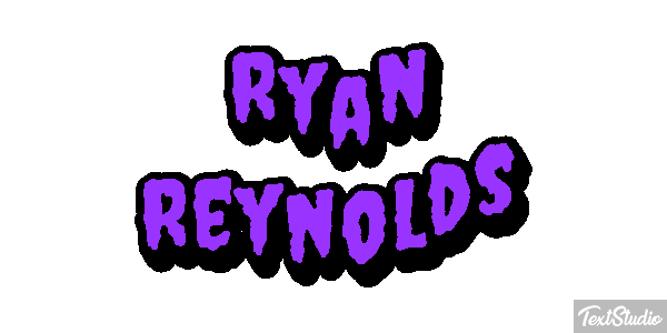 Ryan Reynolds Text effect