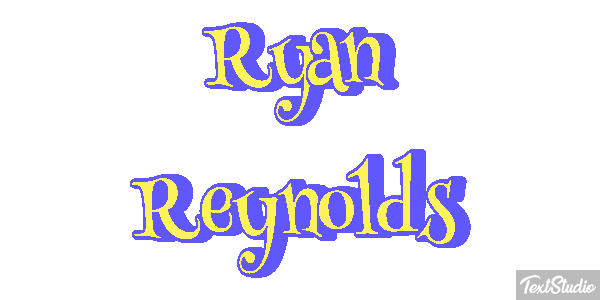 Ryan Reynolds Text effect