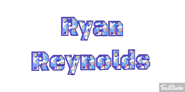 Ryan Reynolds Text effect