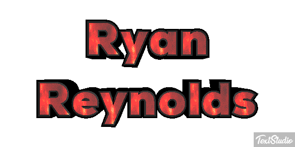 Ryan Reynolds Text effect