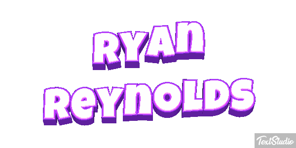 Ryan Reynolds Text effect