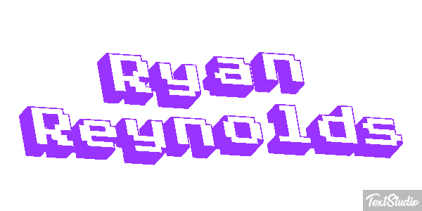 Ryan Reynolds Text effect