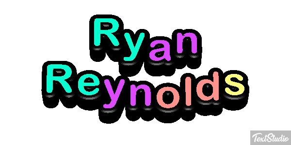 Ryan Reynolds Text effect