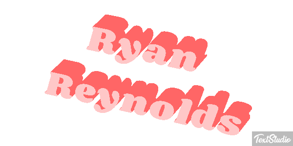 Ryan Reynolds Text effect