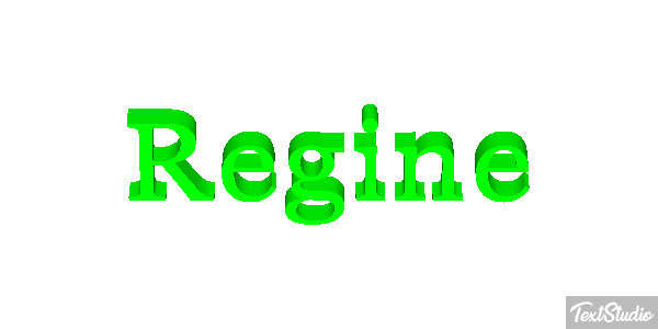 Régine Текстовый эффект