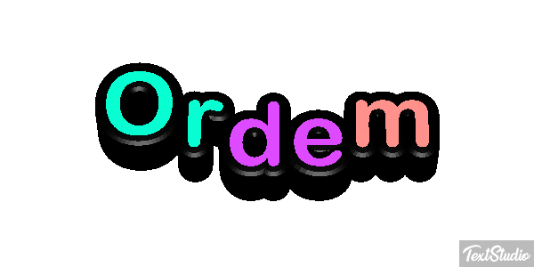 Ordem Текстовый эффект