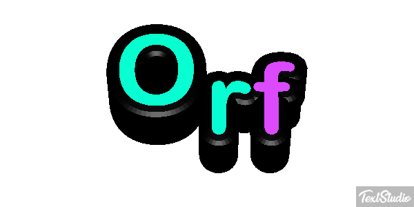 Orf Tekst effect