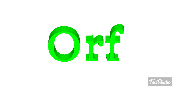 Orf Tekst effect