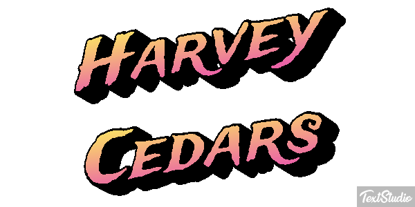 Harvey Cedars テキスト効果