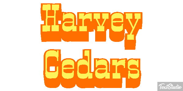Harvey Cedars テキスト効果