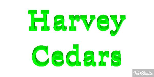 Harvey Cedars テキスト効果