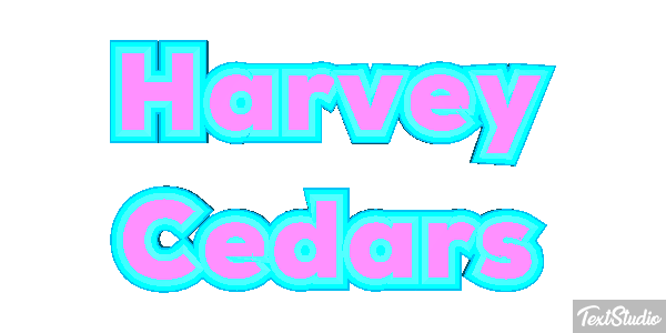 Harvey Cedars テキスト効果