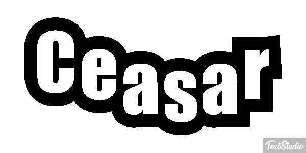 Ceasar Tekst effect