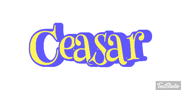 Ceasar Tekst effect
