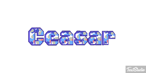 Ceasar Tekst effect