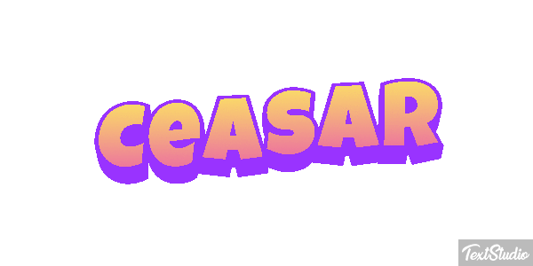 Ceasar Tekst effect