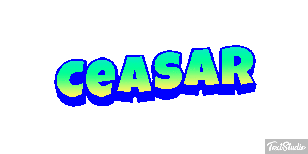 Ceasar Tekst effect