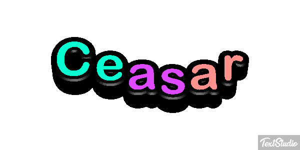 Ceasar Tekst effect