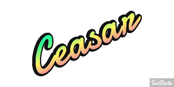 Ceasar Tekst effect