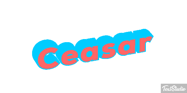Ceasar Tekst effect