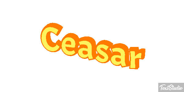 Ceasar Tekst effect