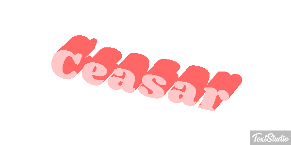 Ceasar Tekst effect