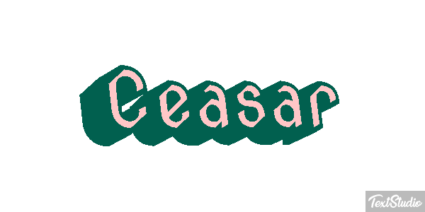 Ceasar Tekst effect