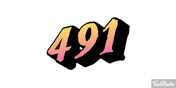 491 Text effect