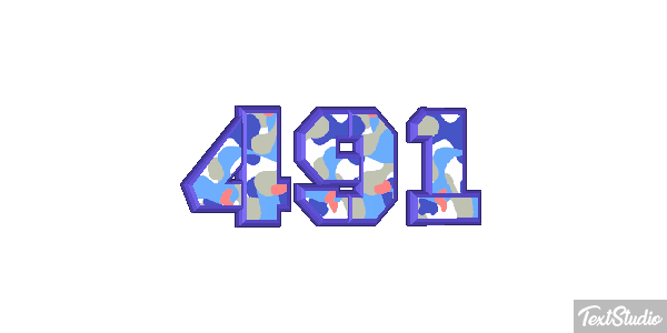 491 Text effect