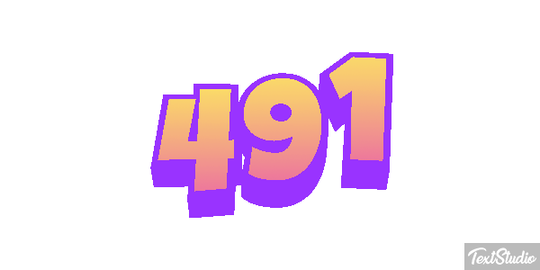 491 Text effect