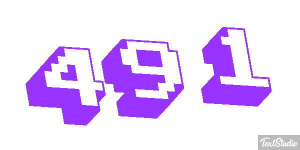 491 Text effect